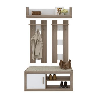 Прихожая Тойво 11 - нельсон - белый жемчуг