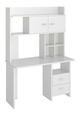 Стол СКЛ-Прям120+НКЛХ-120 - белый жемчуг