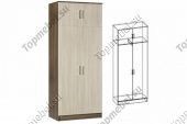Шкаф 2-х створчатый Машенька Ясень шимо темный/Ясень шимо светлый - Шкафы распашные