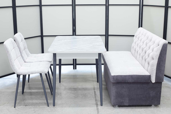 Диван, стол, 2 стула (серия Монро) Диван, стол, 2 стула (серия Монро) - Кухонные наборыССС