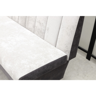 Кухонный прямой диван Альт с ящиком (антивандальный серый) - Кухонные диваны