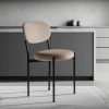 Стул REVO (mod. 7033) / 1 шт. в упаковке - ткань/металл, 47х54х82 см, высота до сиденья 47 см, бежевый barkhat 5/черный