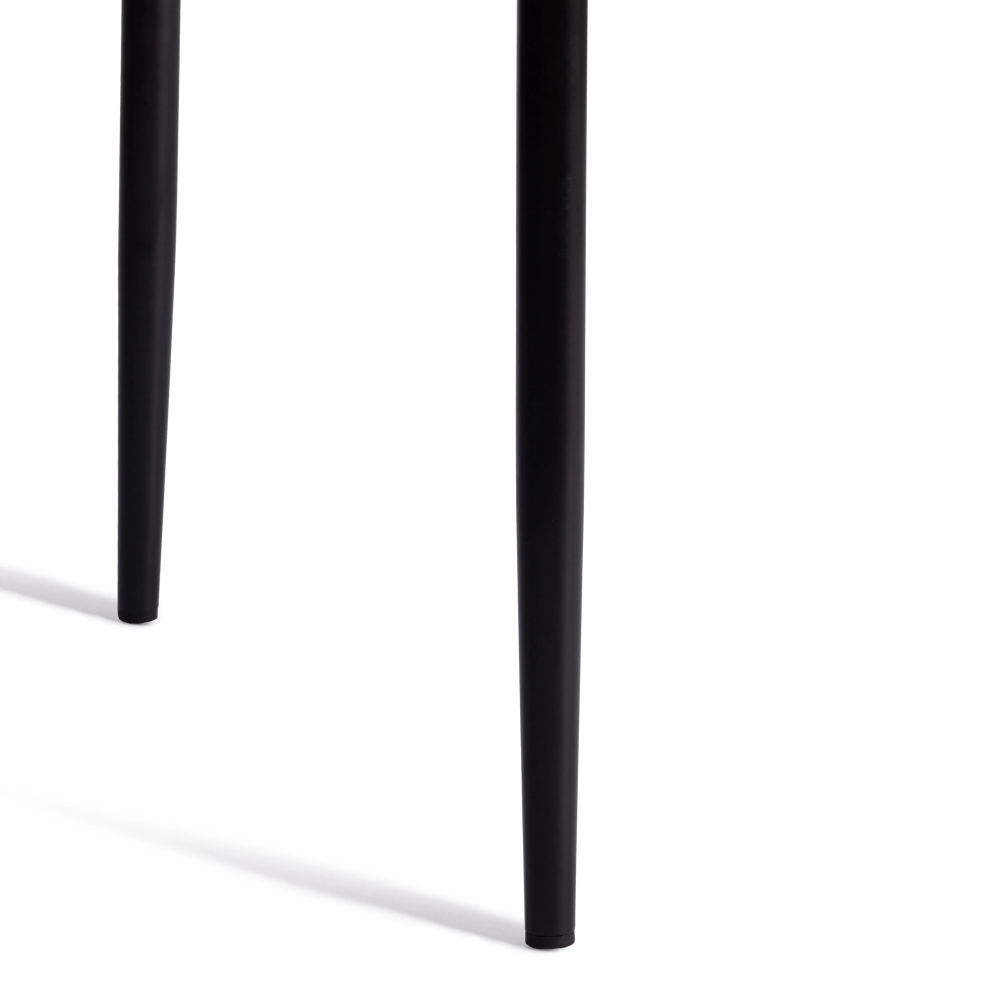 Стул VERTER (mod. BC577-DC) - металл, флок, 41 х 52 х 95 см, Dark grey (темно-серый) HLR24 / черный