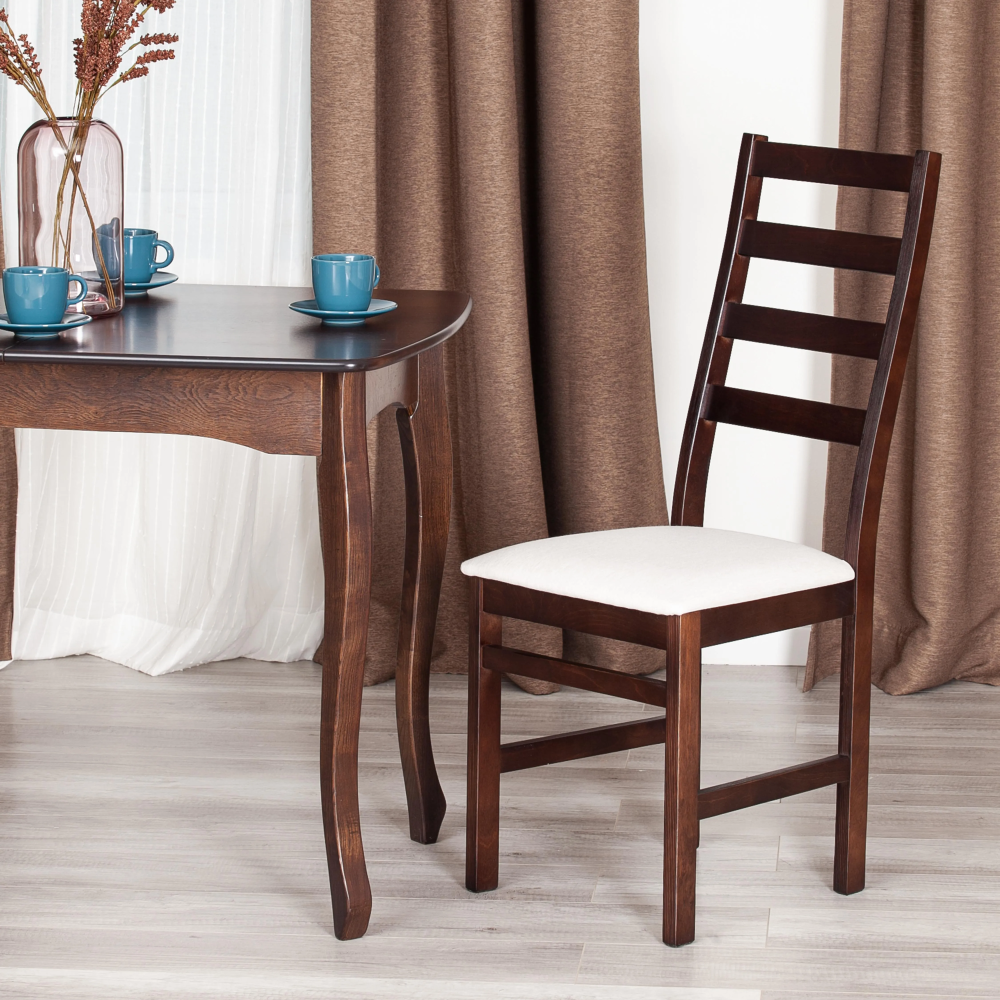 Стул ROSARIO - Многослойная фанера, 39 х 39 х 99 см, Cappuchino, ткань бежевая (81/10) разобранный