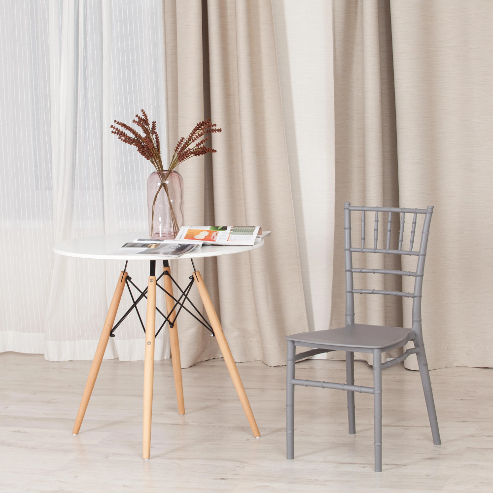 Стул CHAVARI (mod. 101) - пластик, 40 х 49 х 88 см, Grey (Cерый) 09