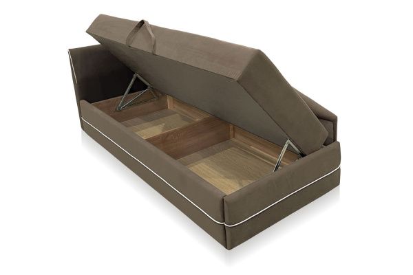 Тахта Шер бежевая левый угол. Детальная фотография