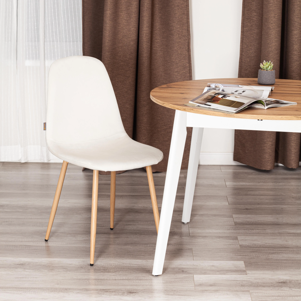 Стул BREEZE (mod. JSC-58) - Велюр/металл , 44 х 53 х 86 см, Light beige (светло-бежевый) HLR1 / натуральный Стул BREEZE (mod. JSC-58) - Велюр/металл , 44 х 53 х 86 см, Light beige (светло-бежевый) HLR1 / натуральный