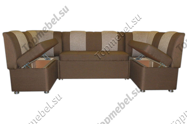 Кухонный П-образный диван Арго со спальным местом - Кухонные диваны