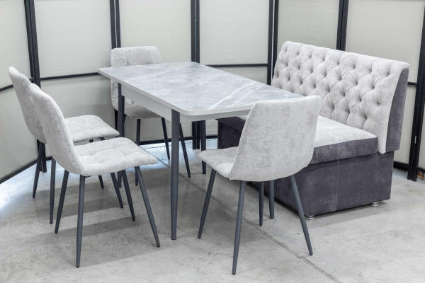 Диван, стол, 4 стула (серия Монро) Диван, стол, 4 стула (серия Монро) - Кухонные наборыССС