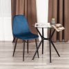Стул BREEZE (mod. JSC-58) - Велюр/металл , 44 х 53 х 86 см, Blue (синий) HLR63 / черный