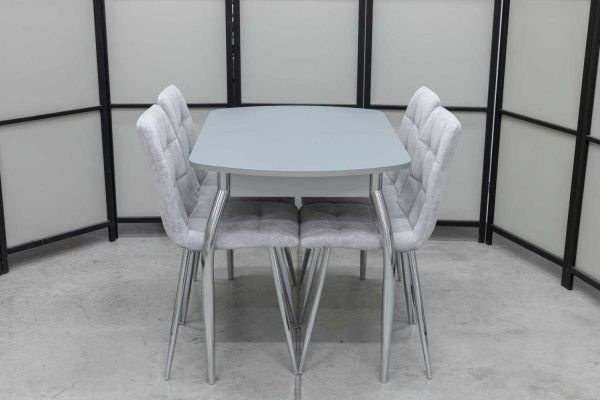 Обеденная группа Гала Кватро (серый) Обеденная группа Гала Кватро (серый) - Обеденные группыССС