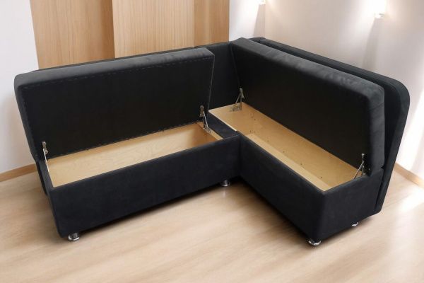 Кухонный угловой диван Лана-4 с ящиками - Кухонные диваны