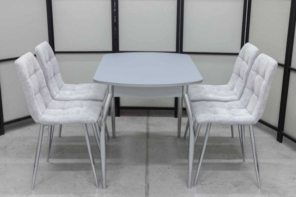 Обеденная группа Гала Кватро (серый) Обеденная группа Гала Кватро (серый) - Обеденные группыССС