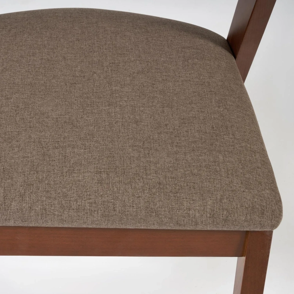 Стул мягкое сидение VERSA (Верса) - каркас бук, сиденье ткань, 54,5*56*74см, Коричневый