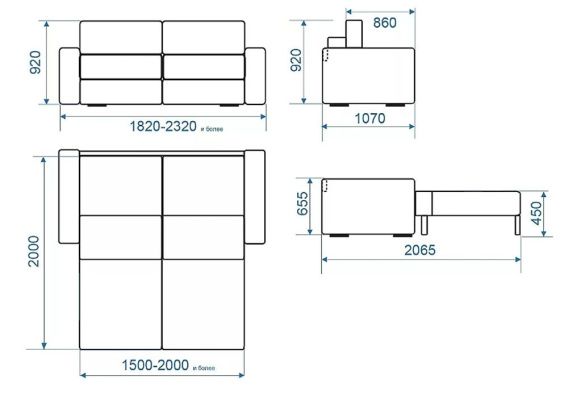 Диван-кровать Сидни ДАБЛ. Детальная фотография