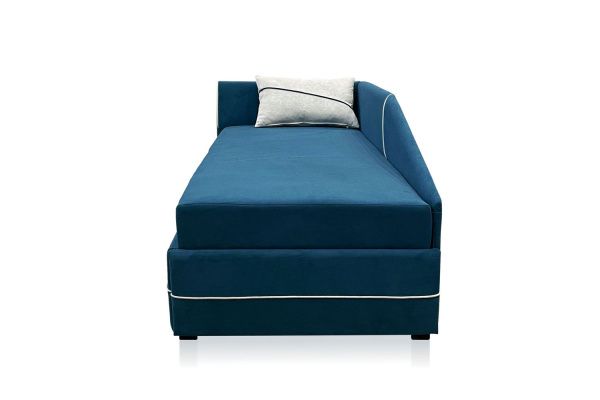 Тахта Шер синяя левый угол. Детальная фотография