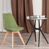 Стул TULIP SOFT (mod. 053V) - дерево/пластик/ткань, 49,5 x 54,5 x 84 см, Зеленый (Green) LY1701-7