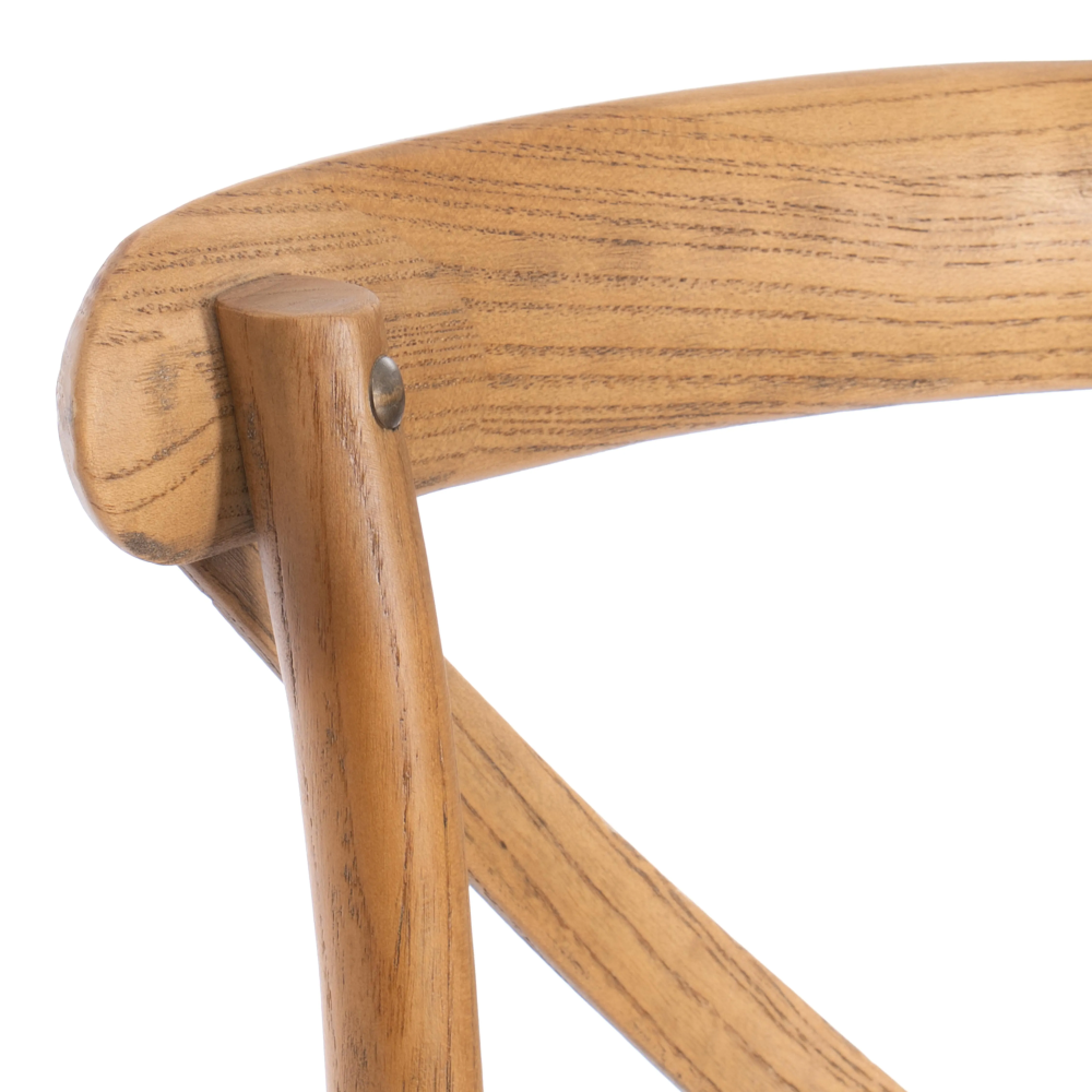 Стул с подлокотниками CROSS (mod.CB2008) - дерево вяз, 91х55х52см, Груша (№3)