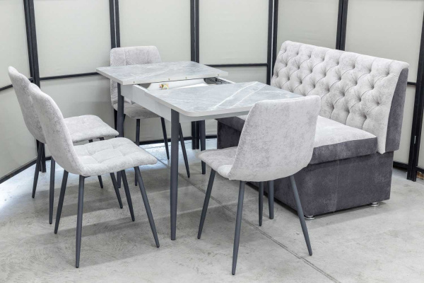 Диван, стол, 4 стула (серия Монро) Диван, стол, 4 стула (серия Монро) - Кухонные наборыССС