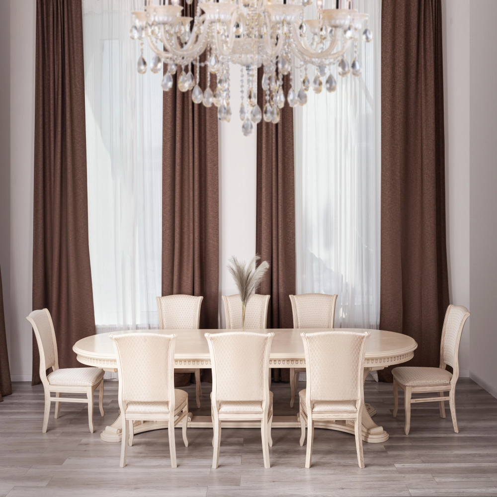 Стул VERSAL мягкое сидение - бук, 51х48х106 см, бежевый патина, жаккард бежевый