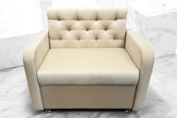 Кухонный прямой диван Лана-1 с ящиком и каретной стяжкой - Кухонные диваны