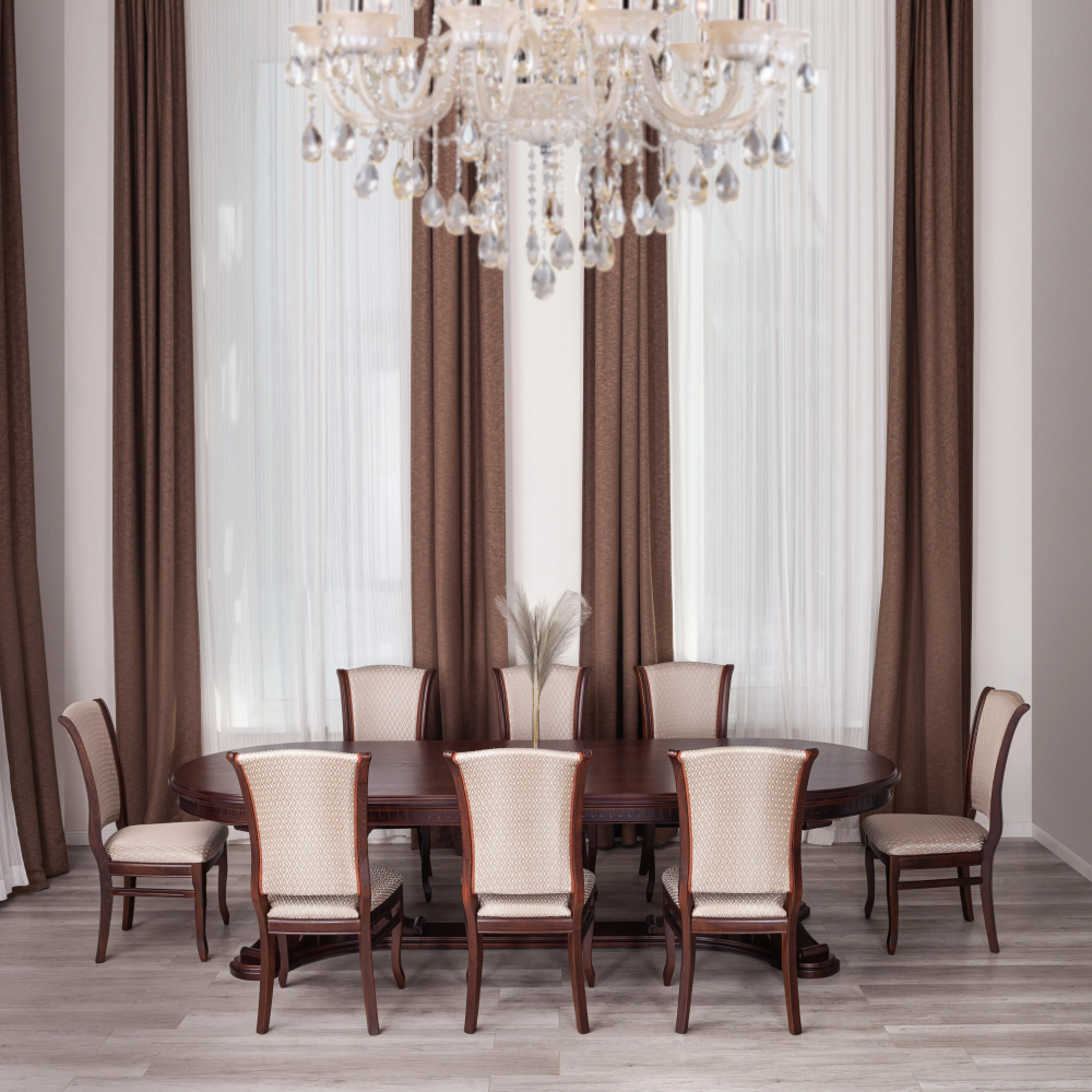 Стул VERSAL мягкое сидение - бук, 51х48х106 см, Tobacco, жаккард коричневый