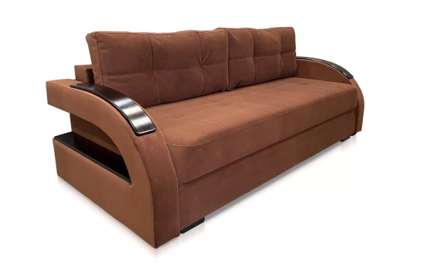 Диван-кровать Лофт коричневый. Детальная фотография