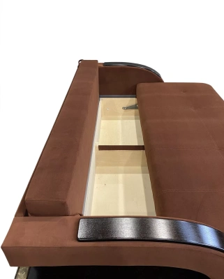 Диван-кровать Лофт коричневый. Детальная фотография