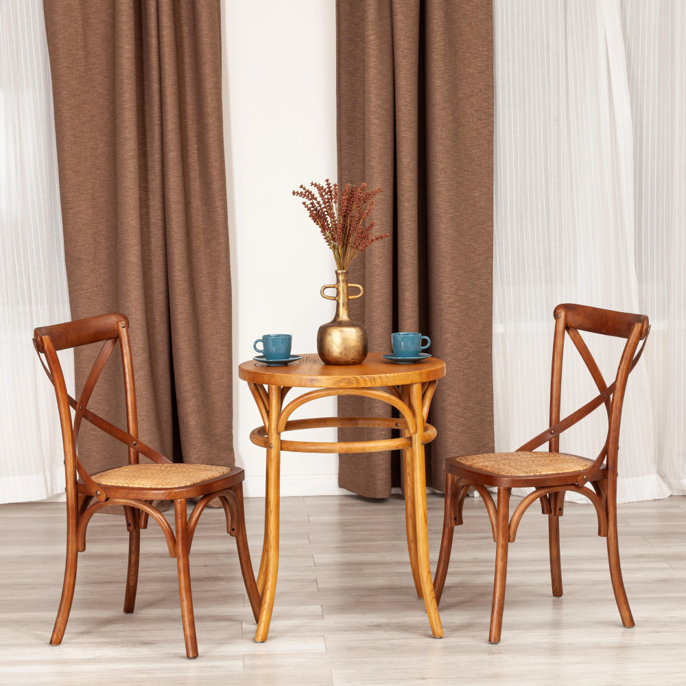 Стол THONET (mod.T9151) - дерево вяз, 60х75 см, Груша (№3)