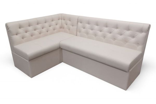 Кухонный угловой диван Лана-1 с ящиками и каретной стяжкой - Кухонные диваны