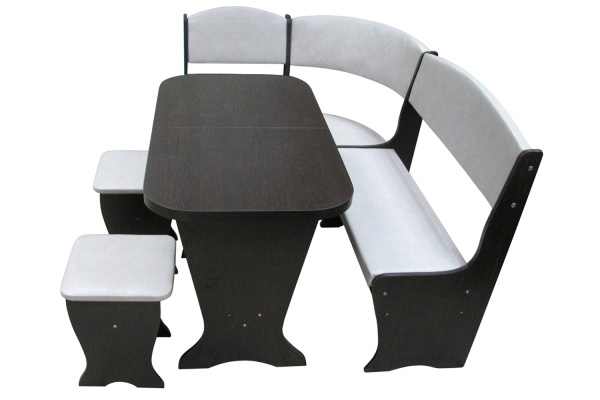 Весна кухонный уголок с раскладным столом (Венге) - Кухонные уголки со столом и табуретами