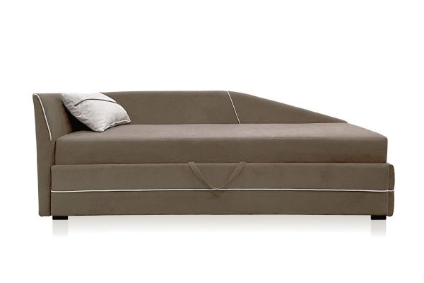 Тахта Шер бежевая левый угол. Детальная фотография