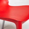 Стул GENIUS (mod 75) - металл/пластик, 46x56x84cм, красный/ножки хром