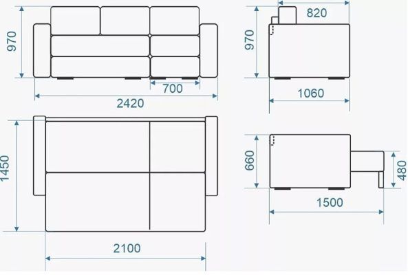 Угловой диван-кровать Искандер - Диваны