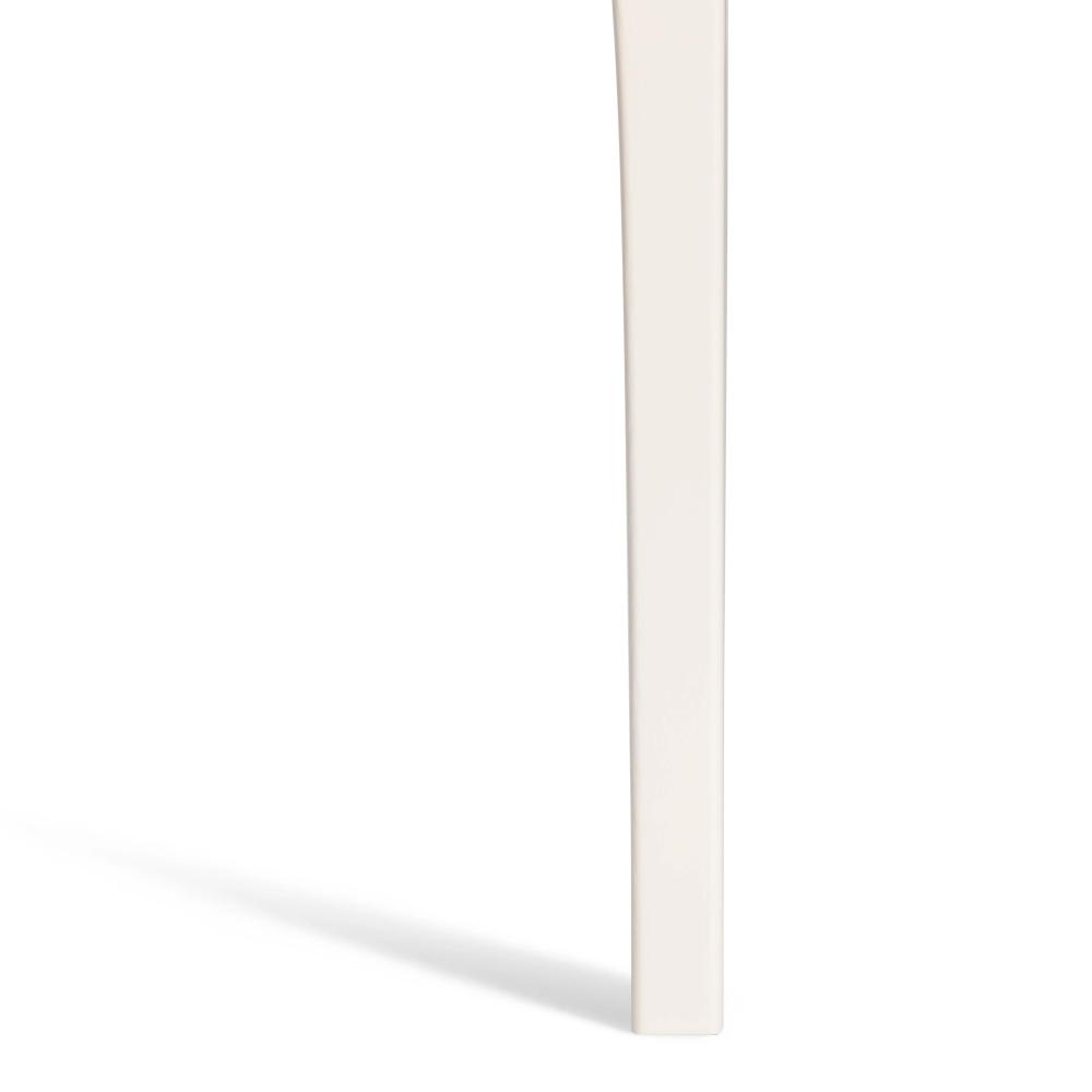 Стол CATERINA - бук, мдф, 100+30x70x75, Ivory white