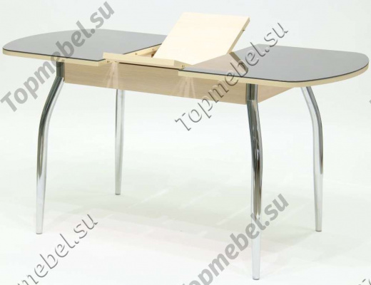 Стеклянный раскладной стол Гала-7 (Портофино Мини) - Столы