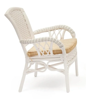 Комплект обеденный "ANDREA" ( стол со стеклом + 4 кресла + подушки) Комплект обеденный "ANDREA" ( стол со стеклом + 4 кресла + подушки) - Обеденные группыССС