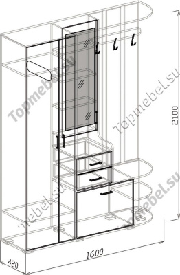 Прихожая Берта - Прихожие с зеркалом