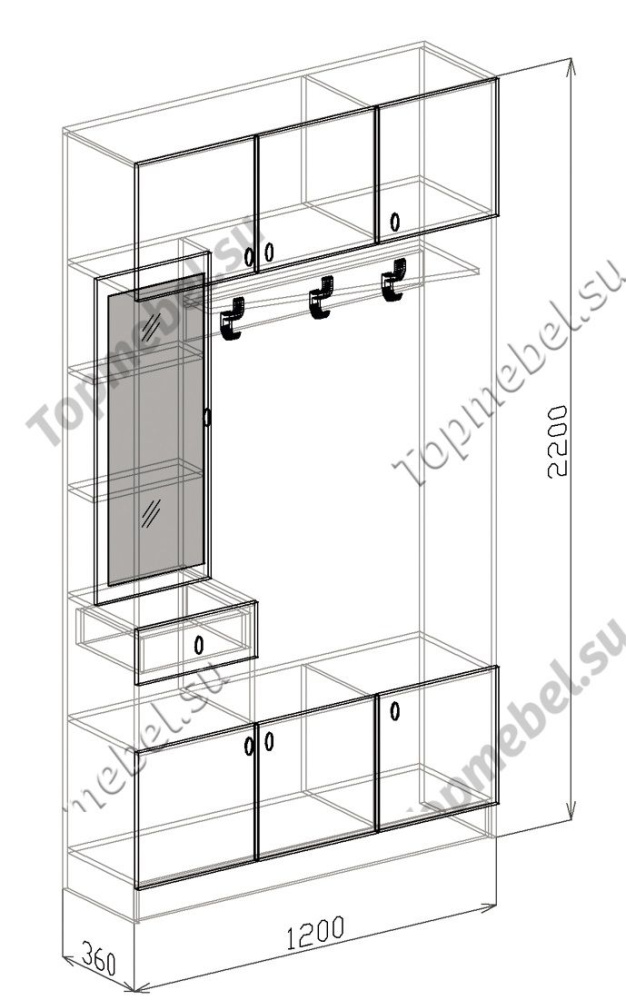 Вега-3 (Модуль 2) - Малогабаритные прихожие