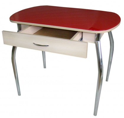 Стеклянный стол с ящиком Гала-10 (Портофино Мини) Стеклянный стол с ящиком Гала-10 (Портофино Мини) - Столы