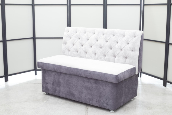 Кухонный прямой диван Монро с ящиком (антивандальный) - Кухонные диваны