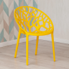 Стул BUSH (mod. 017) - пластик, 60*58,5*80см, желтый