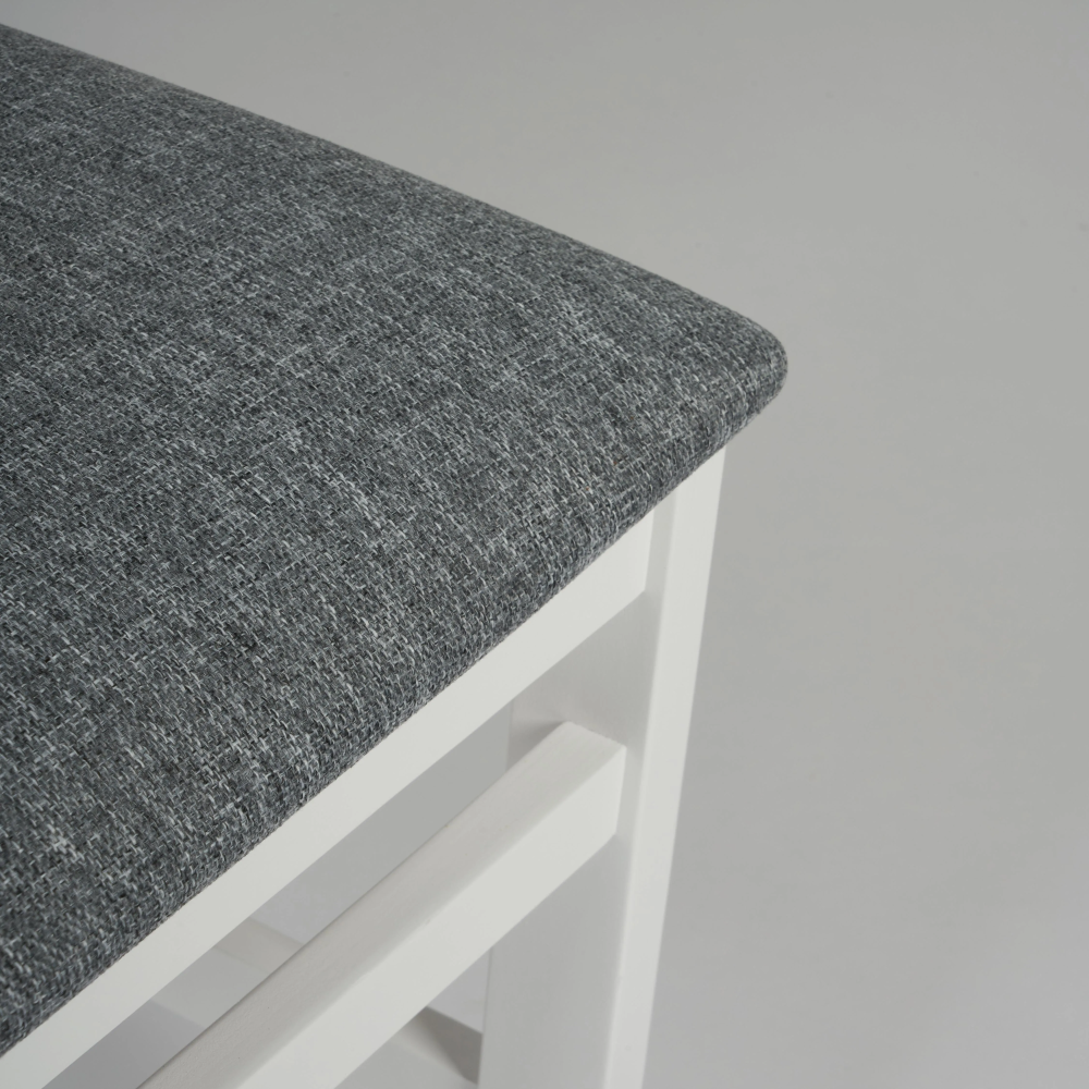 Стул SWEDEN - Многослойная фанера, 41*40*99 см, white, ткань серая (16/1) Стул SWEDEN - Многослойная фанера, 41*40*99 см, white, ткань серая (16/1)