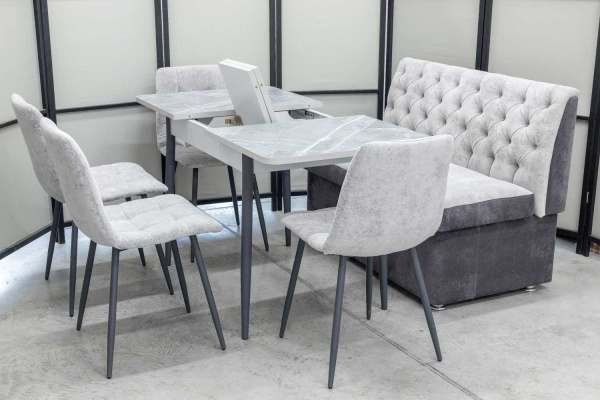 Диван, стол, 4 стула (серия Монро) Диван, стол, 4 стула (серия Монро) - Кухонные наборыССС