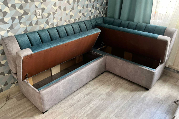 Кухонный угловой диван Алюр с ящиками - Кухонные диваны