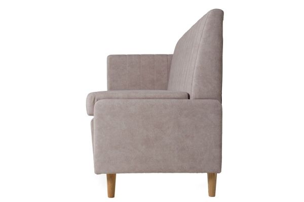 Кухонный прямой диван Веленг с ящиком (высокий подлокотник) - Кухонные диваны