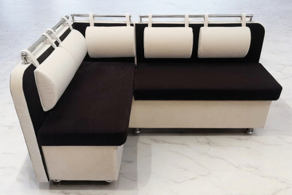 Кухонный угловой диван Лана-4 с подушками и ящиками - Кухонные диваны