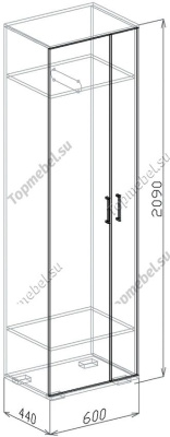 Шкаф Лидер (Модуль 1) - Недорогие шкафы в прихожую