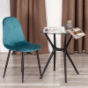 Стул BREEZE (mod. JSC-58) - Велюр/металл , 44 х 53 х 86 см, light blue (светло-синий) HLR60 / черный