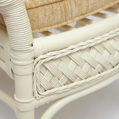 Комплект обеденный "ANDREA GRAND" (стол со стеклом+6 кресел+ подушки) Комплект обеденный "ANDREA GRAND" (стол со стеклом+6 кресел+ подушки) - Обеденные группыССС